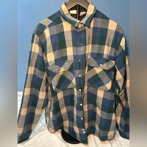 Pendleton Green‎ and Tan Plaid Jacket vintage